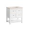 James Martin Vanities Breckenridge 30in Single Vanity, Bright White w/ 3 CM Eternal Marfil Top 330-V30-BW-3EMR - alternate 6